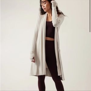 Athleta Women’s Sz Small Tall Pranayama Long Cardigan Sweater
